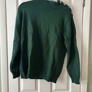 Turtleneck with shoulder buttons